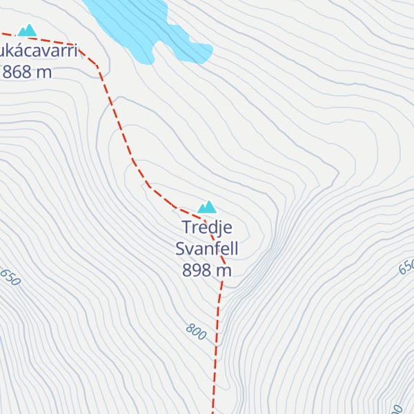 Map of Tredje Svanfell