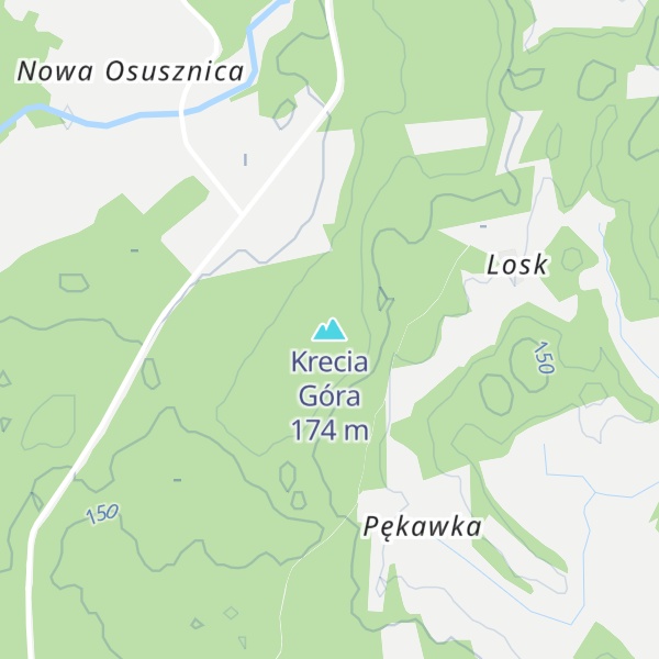 Map of Krecia Góra
