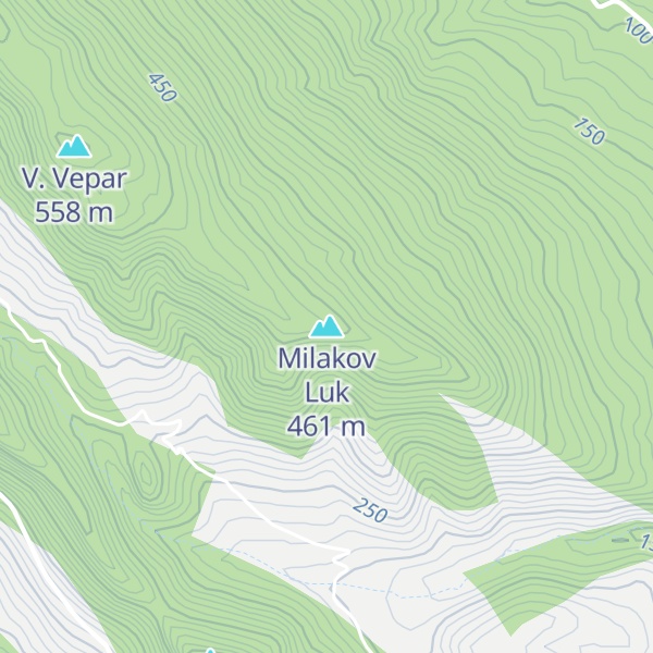 Map of Milakov Luk