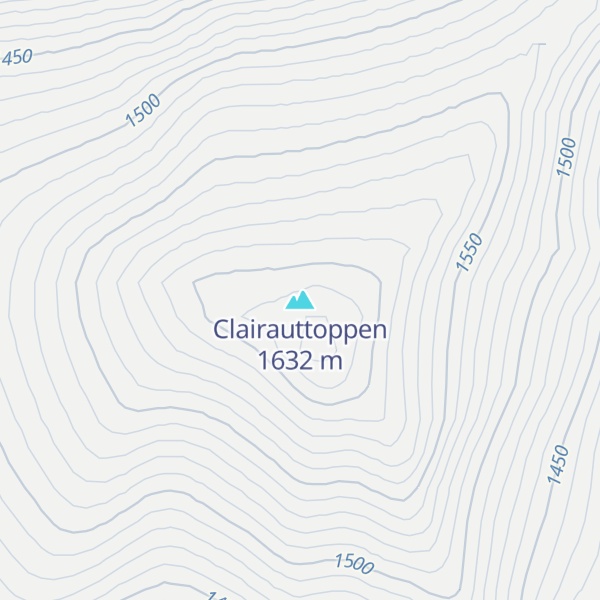 Map of Clairauttoppen