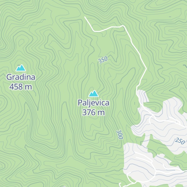Map of Paljevica