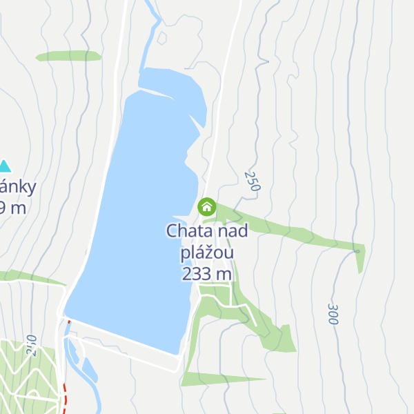 Map of Chata nad plážou