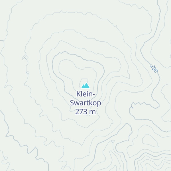 Map of Klein-Swartkop