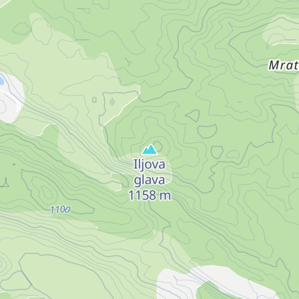 Map of Iljova glava