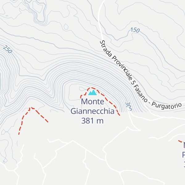 Map of Monte Giannecchia