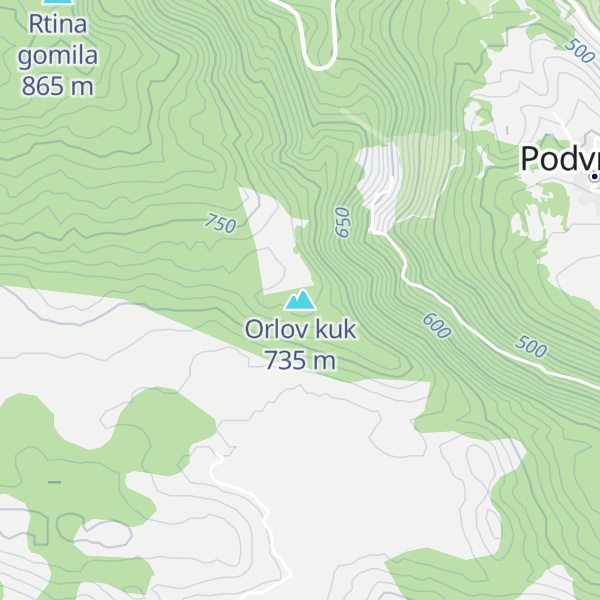 Map of Orlov kuk