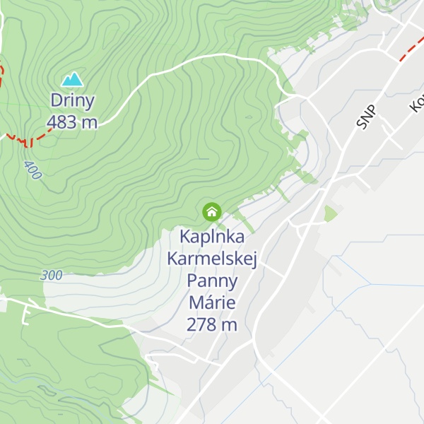 Map of Kaplnka Karmelskej Panny Márie