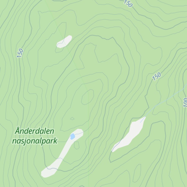 Map of Grunnvågfjellet