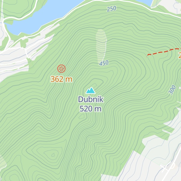 Map of Dubník