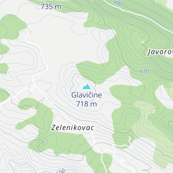 Map of Glavičine