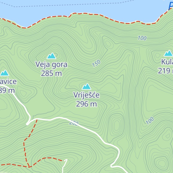 Map of Vriješće