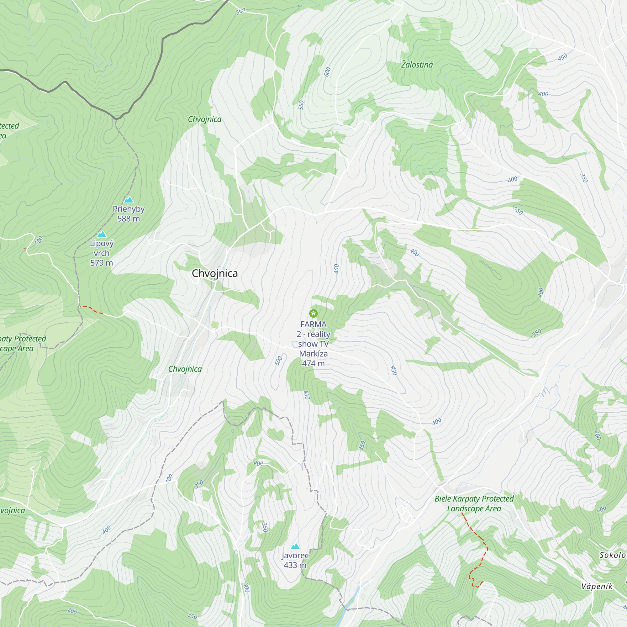 FARMA 2 - reality show TV Markíza map