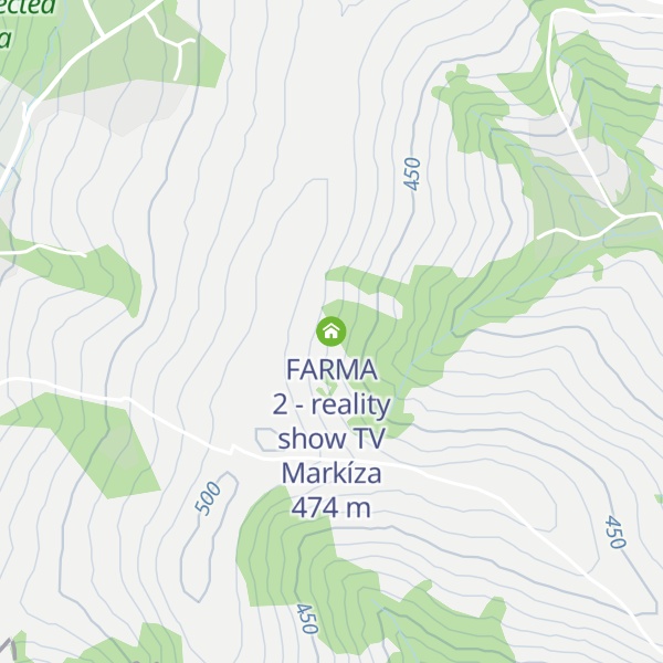 Map of FARMA 2 - reality show TV Markíza