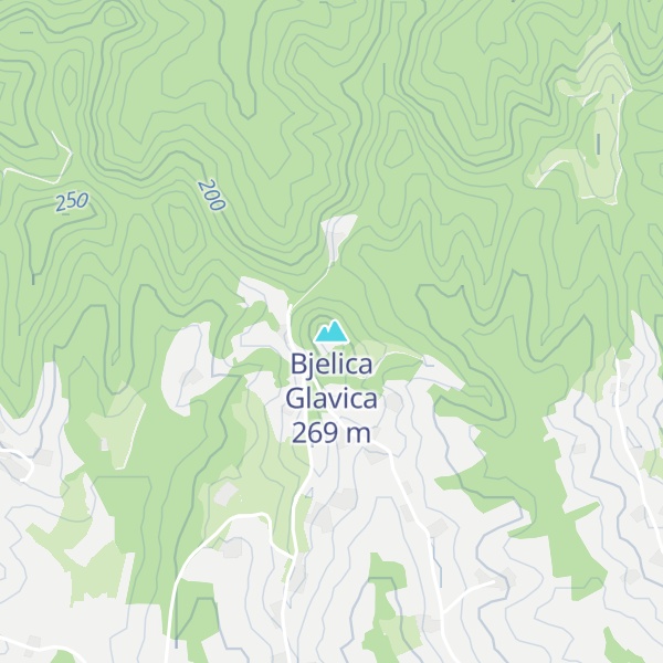 Map of Bjelica Glavica