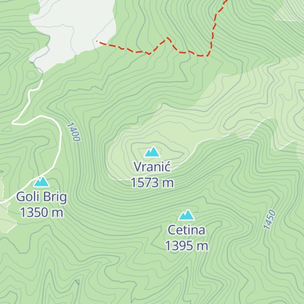 Map of Vranić