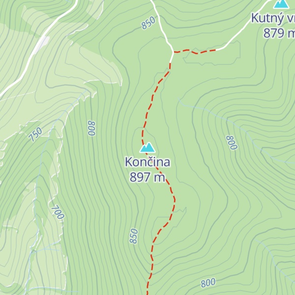 Map of Končina