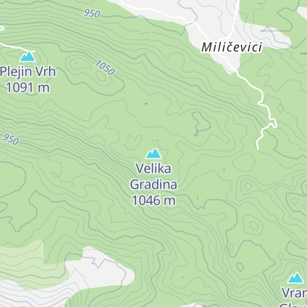 Map of Velika Gradina