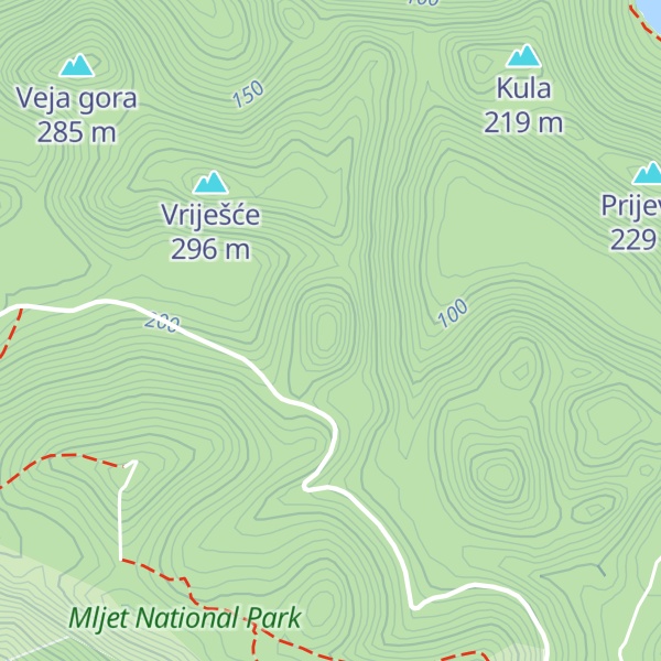 Map of Vilin Gradac