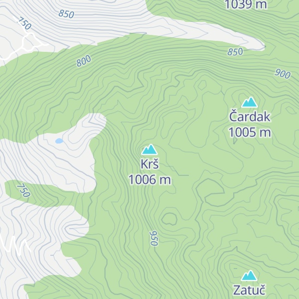 Map of Krš