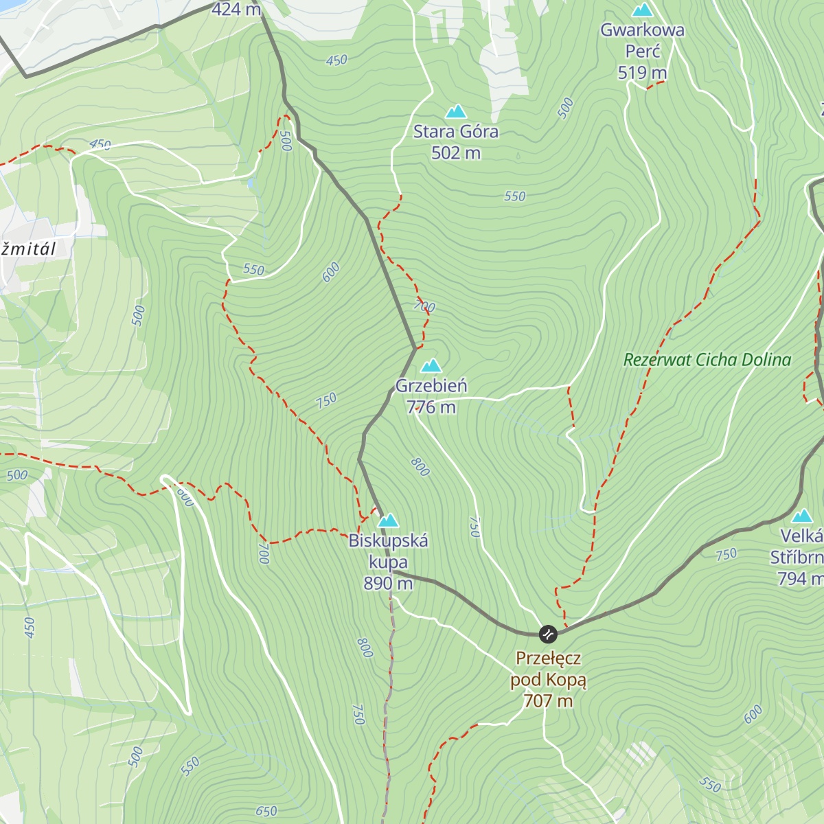 Górski Dom Turysty „Pod Biskupią Kopą” map