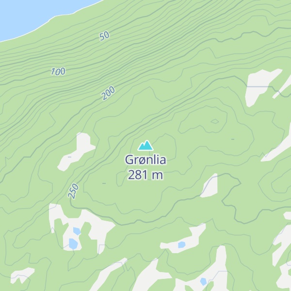 Map of Grønlia