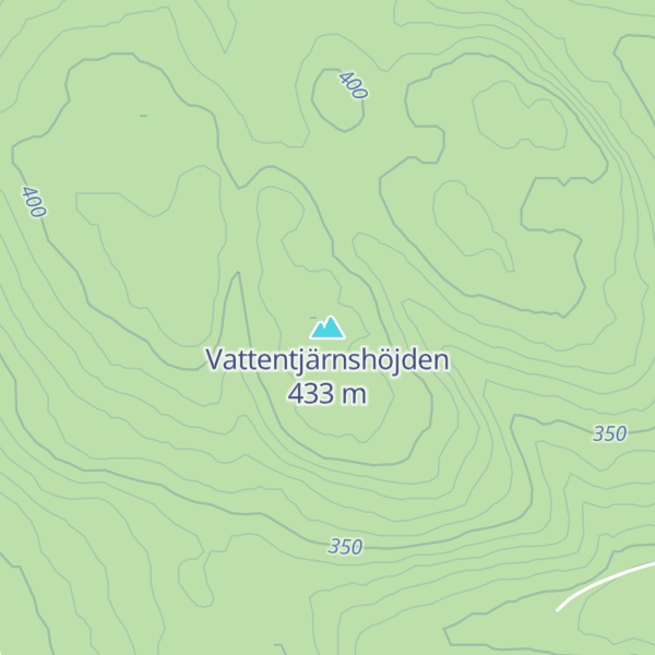 Map of Vattentjärnshöjden