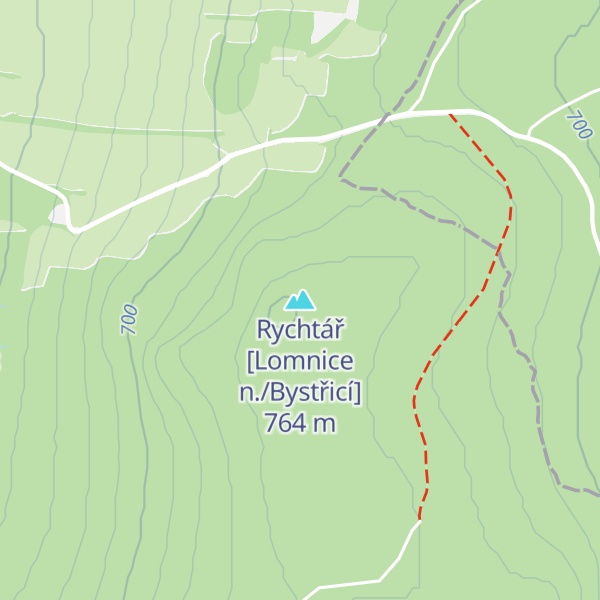 Map of Rychtář [Lomnice n./Bystřicí]
