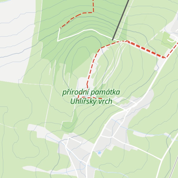 Map of Uhlířský vrch