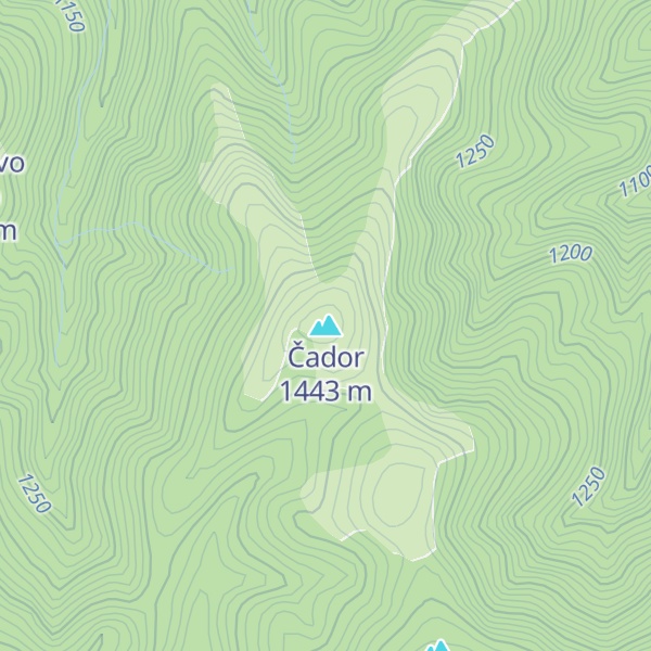 Map of Čador