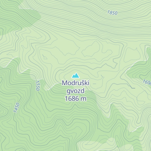 Map of Modruški gvozd