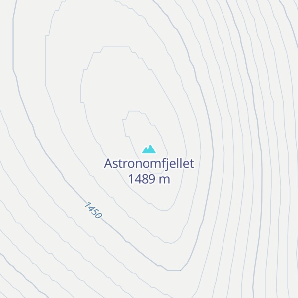 Map of Astronomfjellet