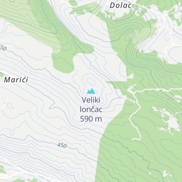 Map of Veliki lončac
