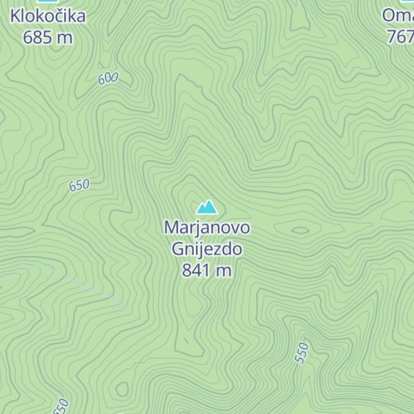Map of Marjanovo Gnijezdo