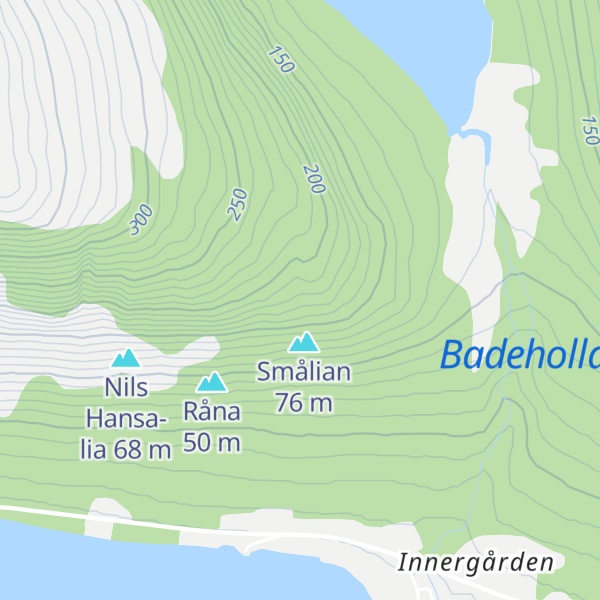 Map of Smålikollen