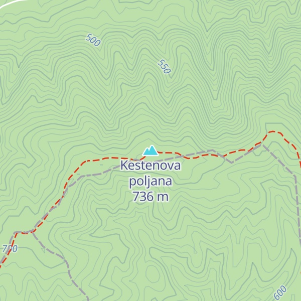 Map of Kestenova poljana