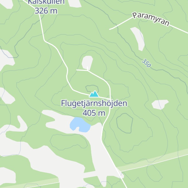 Map of Flugetjärnshöjden
