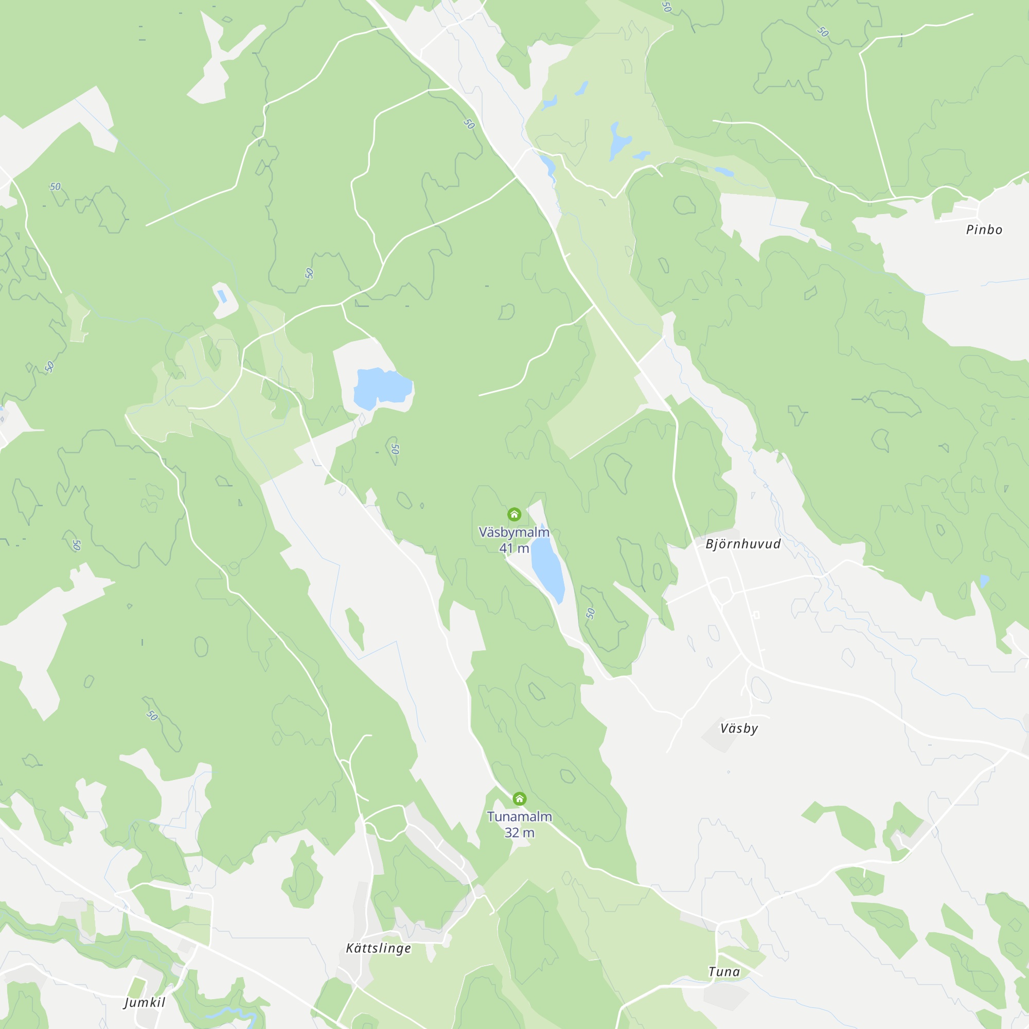 Väsbymalm map