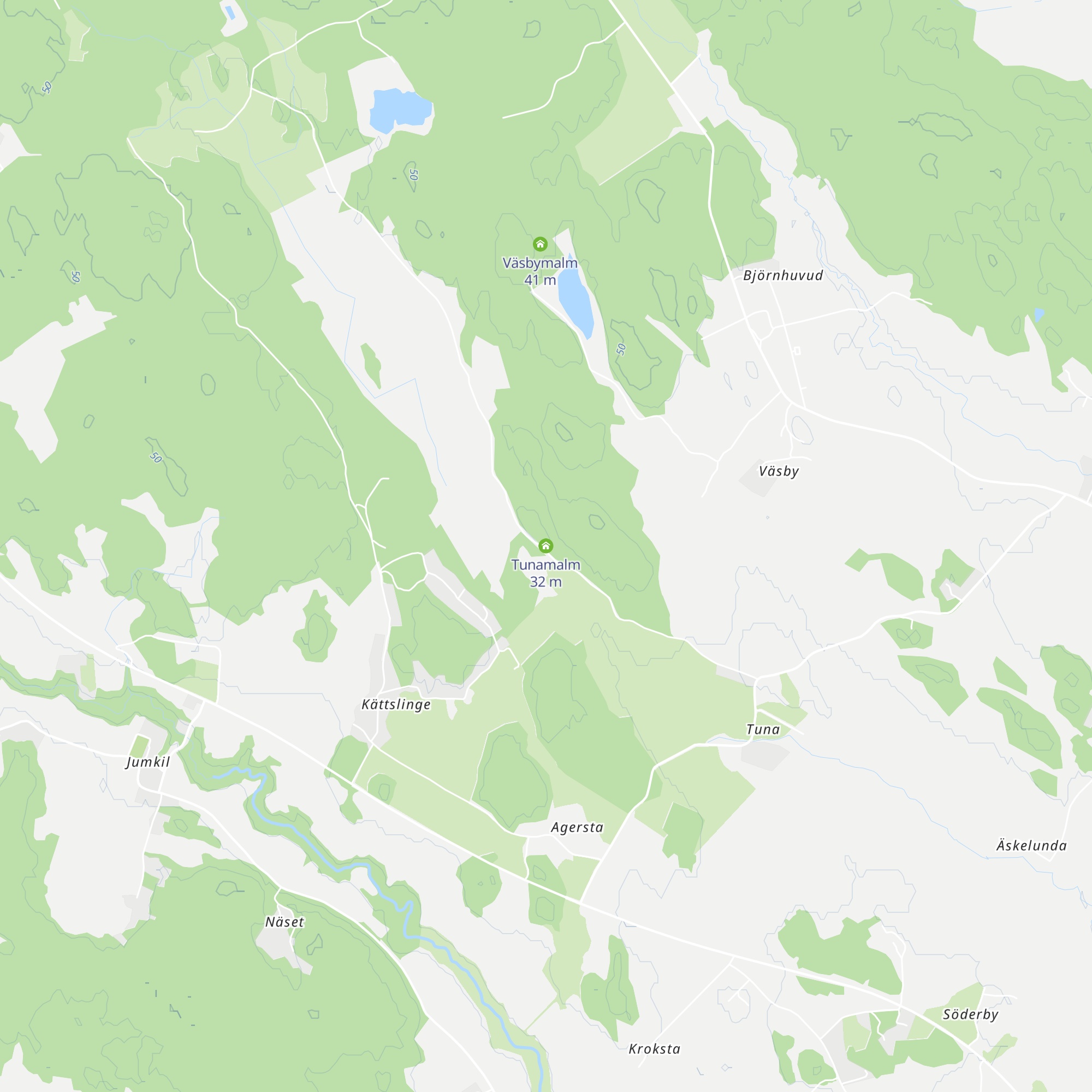 Tunamalm map