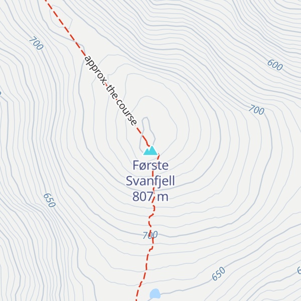 Map of Første Svanfjell