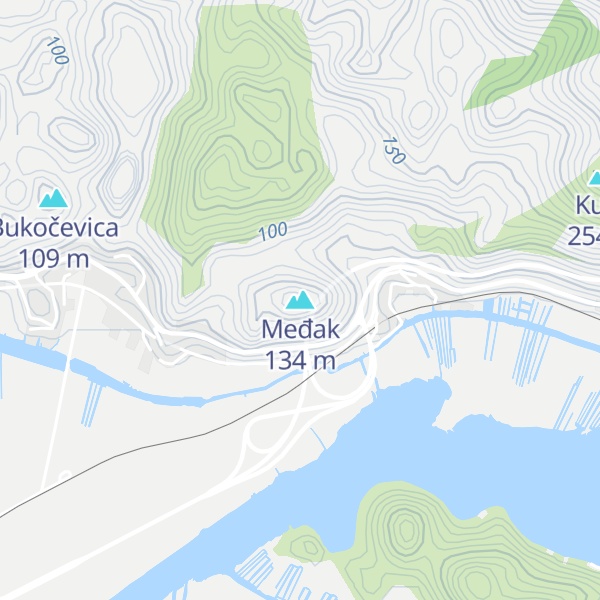 Map of Međak