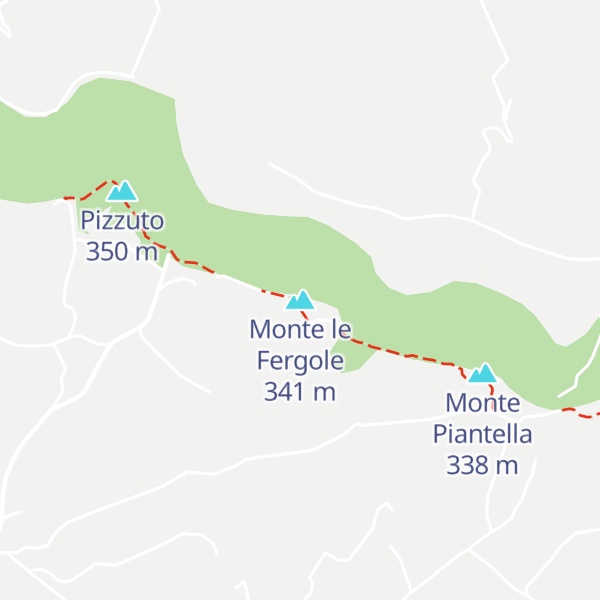 Map of Monte le Fergole