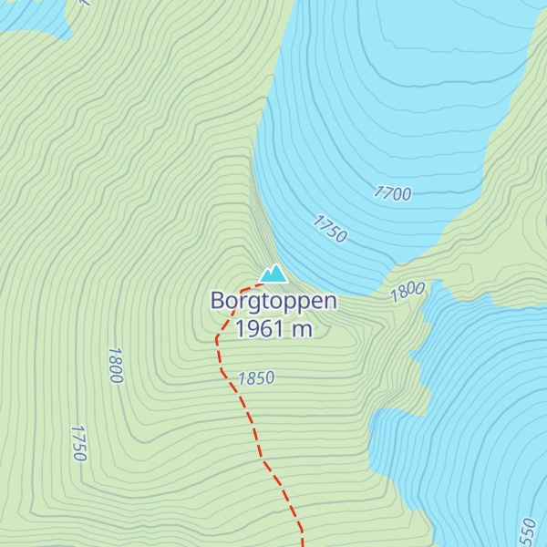 Map of Borgtoppen
