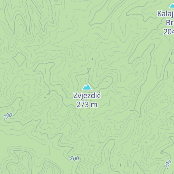 Map of Zvjezdić