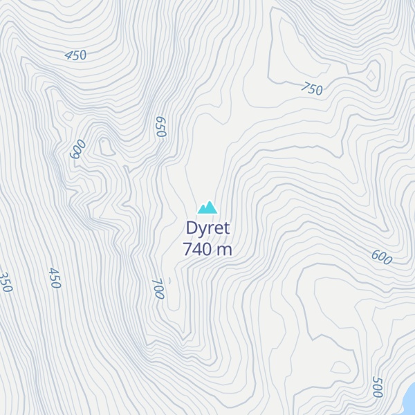 Map of Dyret