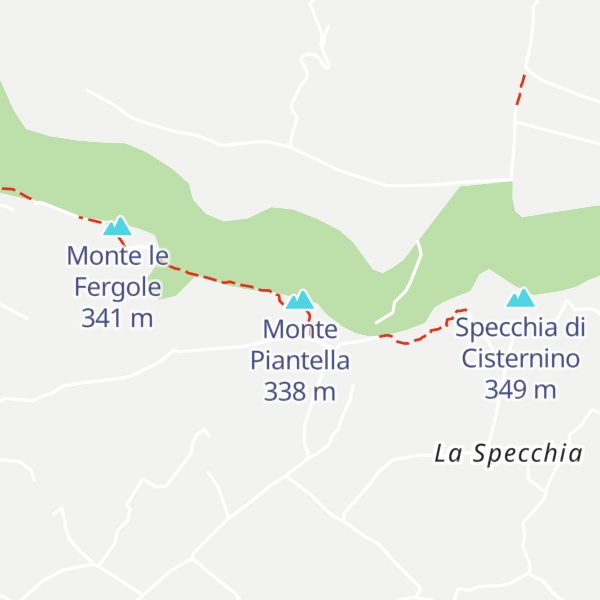 Map of Monte Piantella