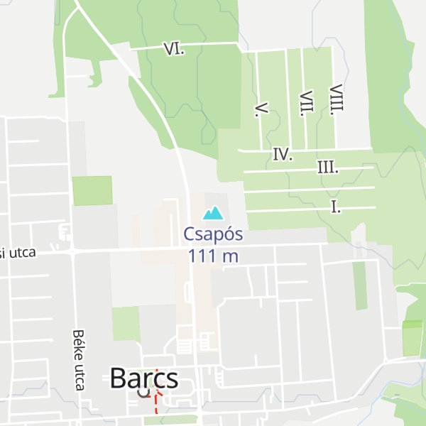 Map of Csapós