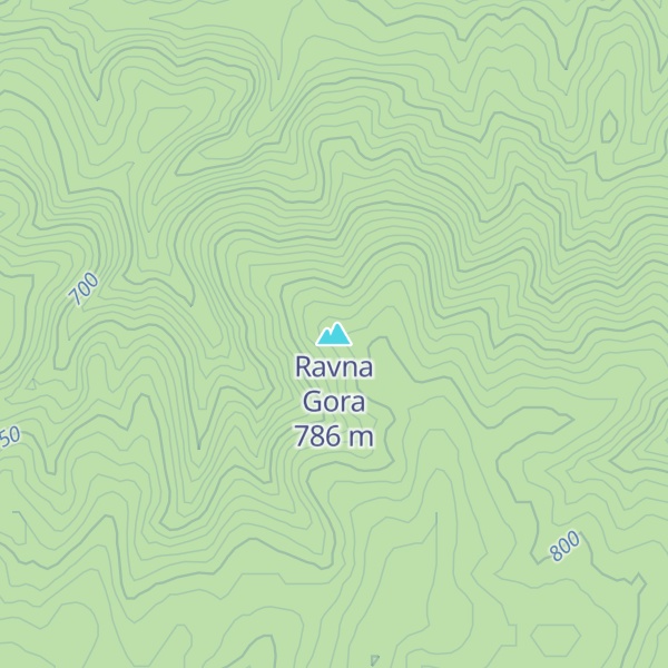 Map of Ravna Gora