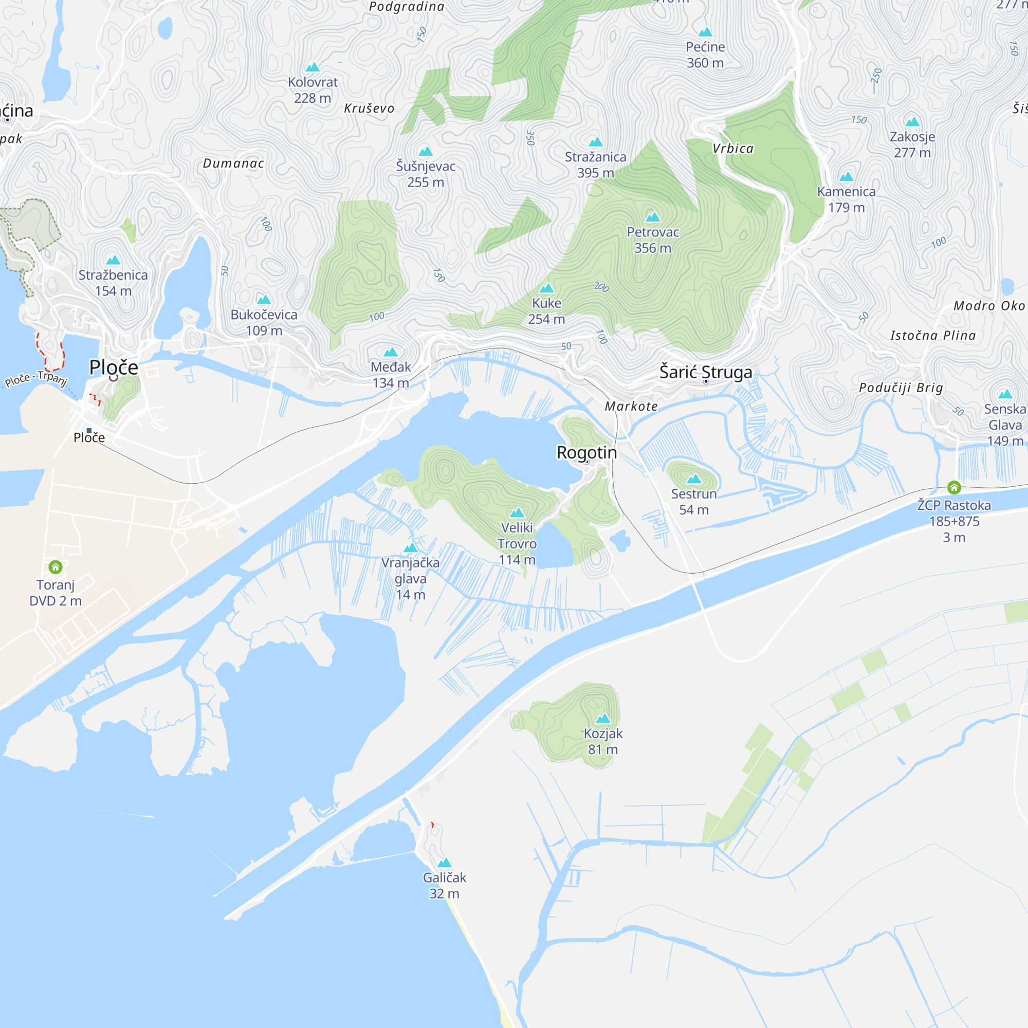 Jugo map