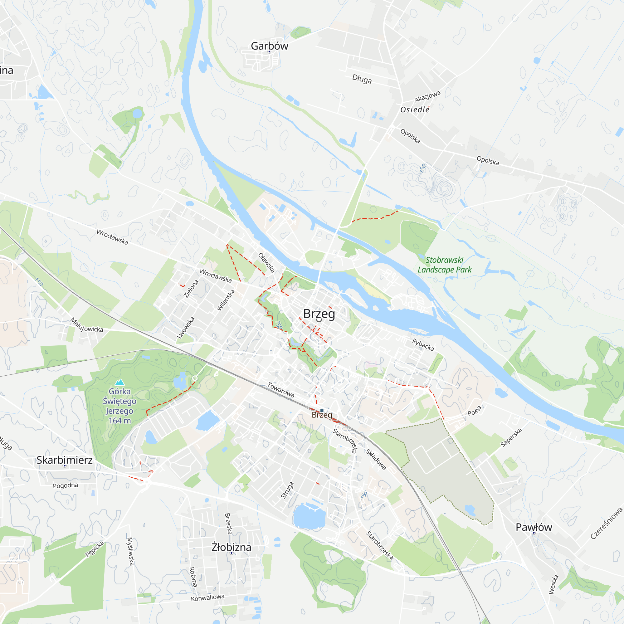 Punkt Informacji Turystycznej w Brzegu map