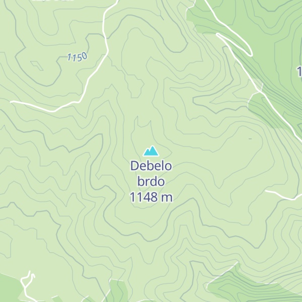 Map of Debelo brdo